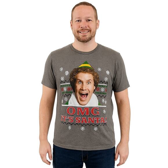 Elf" OMG It's Santa!  Men's Graphic Tee – Size Medium - Picture 1 of 5